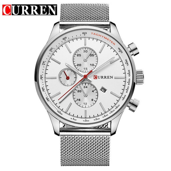 New CURREN Gold Quartz Wristwatches Men Fashion Casual Top Brand Luxury Wrist Wristwatches Wristwatch Male Military Army Sport Steel-kopara2trade.myshopify.com-Watch