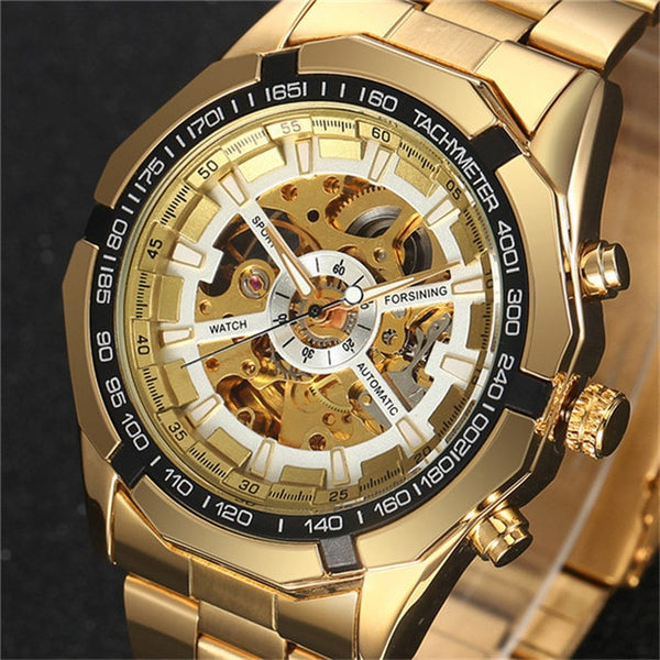 Winner Wristwatch Men Skeleton Automatic Mechanical Wristwatch Gold Skeleton Vintage Man Wristwatch Mens Punk Wristwatch Top Brand Luxury-kopara2trade.myshopify.com-Watch