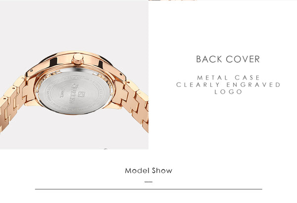 Curren Dress Wristwatches Brand Luxury Women Full Steel Quartz Wristwatch-kopara2trade.myshopify.com-Watch