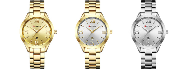 CURREN Women Wristwatches Top Brand Luxury Gold Ladies Wristwatch Stainless Steel Band Classic Bracelet Female Wristwatcho 9007-kopara2trade.myshopify.com-Watch