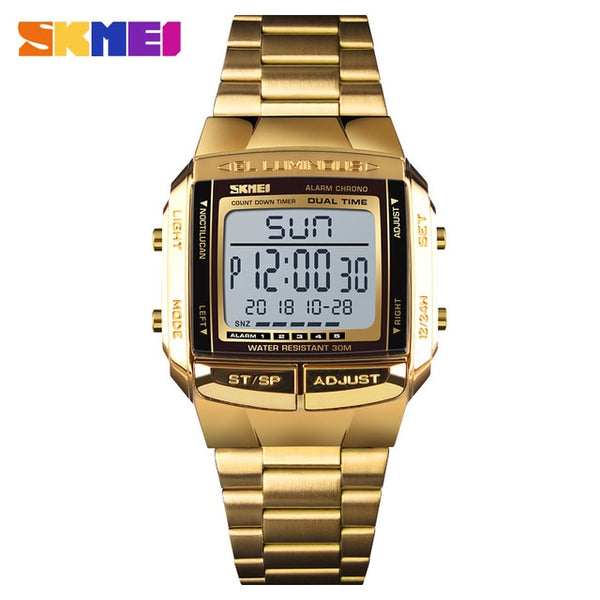 SKMEI Military Sports Wristwatches Electronic Mens Wristwatches Top Brand Luxury Male Waterproof LED Digital Wristwatch-kopara2trade.myshopify.com-Watch