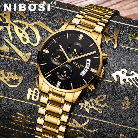 NIBOSI Men Wristwatches Luxury Famous Top Brand Men's Fashion Casual Dress Wristwatch Military Quartz Wristwatches  Saat-kopara2trade.myshopify.com-Watch