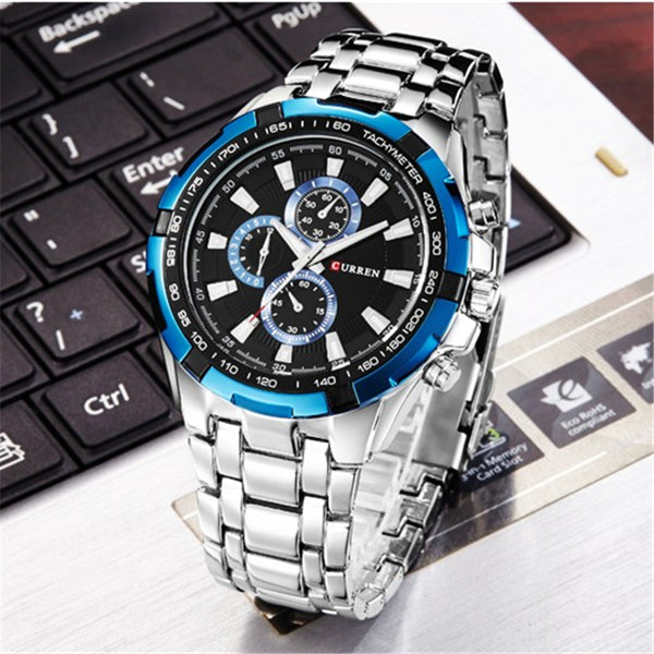 CURREN Wristwatches Men Top Brand Luxury Fashion&Casual Quartz Male Wristwatches Classic Analog Sports Steel Band  Relojes-kopara2trade.myshopify.com-