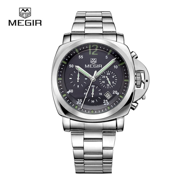 Megir 3006 luxury business quartz watch men waterproof wristwatch stainless steel strap men's fashion watches free shipping-kopara2trade.myshopify.com-