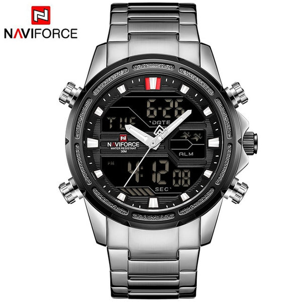 Man Stainless Army Military Wrist Wristwatch NAVIFORCE Luxury Brand Men Wristwatch Fashion Sports Wristwatches Men's Waterproof Quartz Wristwatch-kopara2trade.myshopify.com-Watch