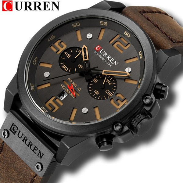 Top Brand Luxury CURREN 8314 Fashion Leather Strap Quartz Men Wristwatches Casual Date Business Male Wristwatches Wristwatch Montre Homme-kopara2trade.myshopify.com-