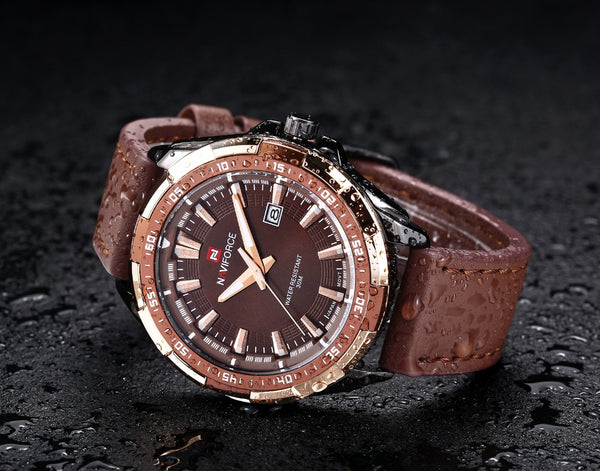 Mens Wristwatches Top Brand Luxury NAVIFORCE Sport Men's Quartz Wristwatch Waterproof Wristwatch Leather Male Wristwatches-kopara2trade.myshopify.com-Watch