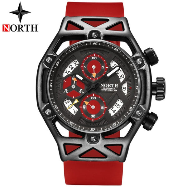 NORTH Mens Wristwatches Top Brand Luxury Quartz Wristwatch Men Casual Chronograph Military Waterproof Sport  Wristwatch-kopara2trade.myshopify.com-Watch
