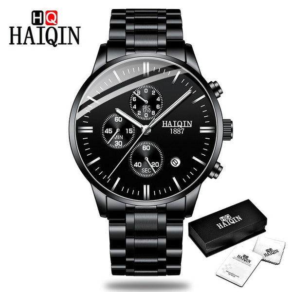 HAIQIN Men's watches Fashion Mens watches top brand luxury/Sport/military/Gold/quartz/wrist watch men  relogio masculino-kopara2trade.myshopify.com-