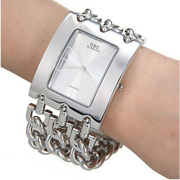 Brand New 2017 Stainless steel Chain fashion gold watch women wristwatches quartz watch watches-kopara2trade.myshopify.com-