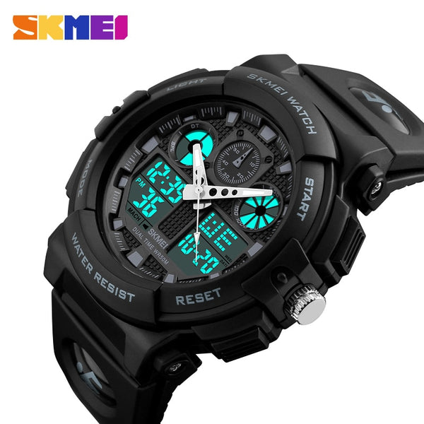 SKMEI Sports Wristwatch Men Digital Double Time Chronograph Wristwatches 50M Watwrproof Week Display Wristwatches  1270-kopara2trade.myshopify.com-