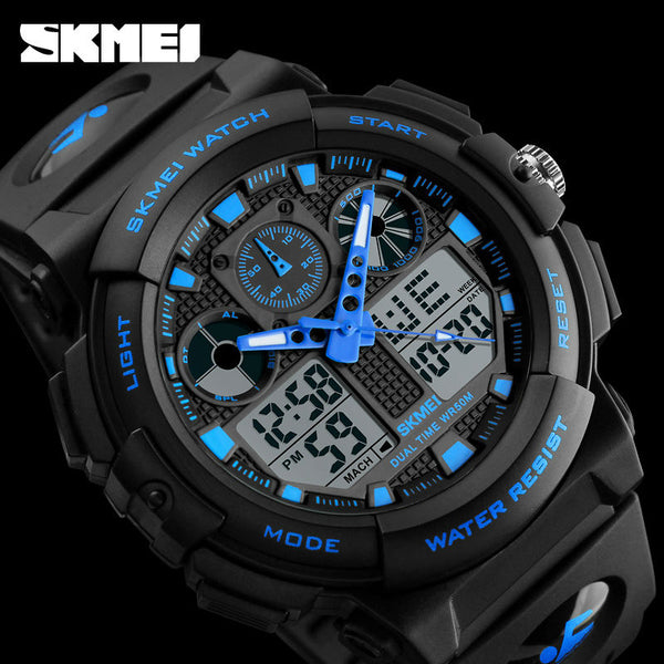 SKMEI Sports Wristwatch Men Digital Double Time Chronograph Wristwatches 50M Watwrproof Week Display Wristwatches  1270-kopara2trade.myshopify.com-