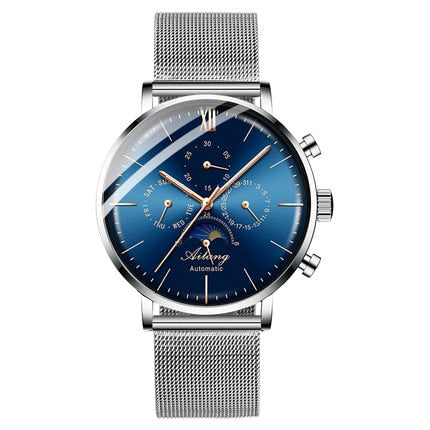 AILANG top brand watch men's waterproof stainless steel belt automatic mechanical watch man-kopara2trade.myshopify.com-