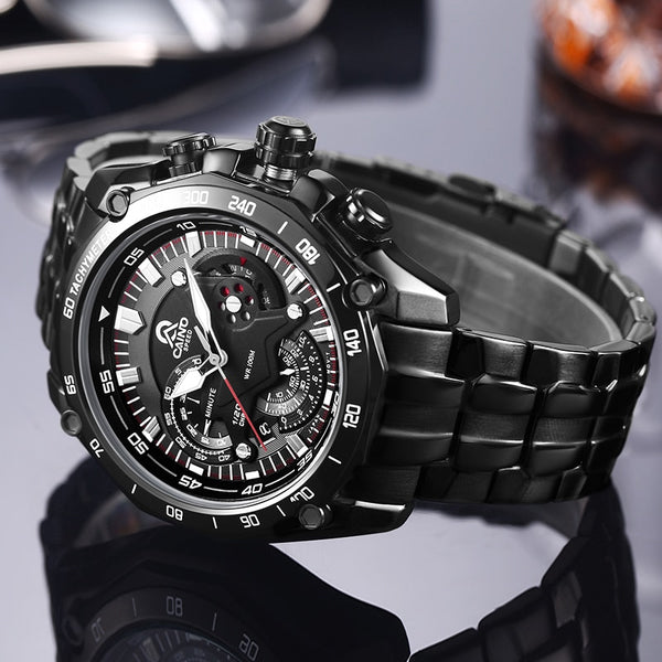 CAINO Men Sport Watches Luxury Top Brand Full Steel Fashion Business Waterproof Analog Quartz Wrist Watch Male Relogio Masculino-kopara2trade.myshopify.com-