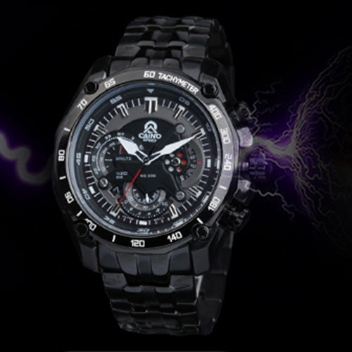 CAINO Men Sport Watches Luxury Top Brand Full Steel Fashion Business Waterproof Analog Quartz Wrist Watch Male Relogio Masculino-kopara2trade.myshopify.com-