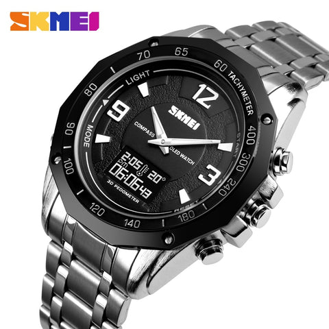 SKMEI Mens Digital Wristwatches Military Compass Sport Wristwatches Countdown Waterproof Alarm Calorie Calculation Men Quartz Wristwatches-kopara2trade.myshopify.com-