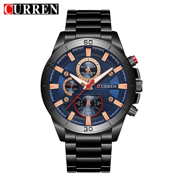 CURREN New  Top Brand Luxury Wristwatch Men   Sport Waterproof Quartz Wristwatch Fashion Casual Alloy Men Wristwatches-kopara2trade.myshopify.com-Watch