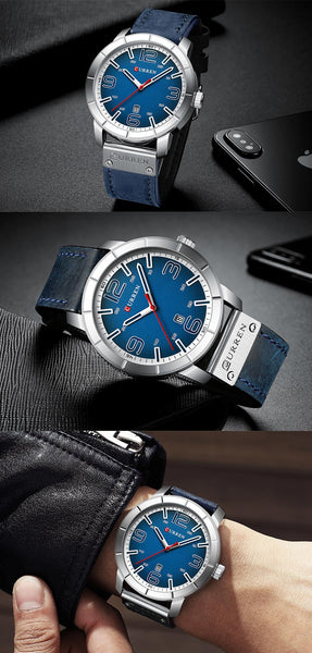 New  Quartz Wrist Wristwatch Men Wristwatches CURREN Top Brand Luxury Leather Wristwatch For Male   Men Hodinky-kopara2trade.myshopify.com-Watch