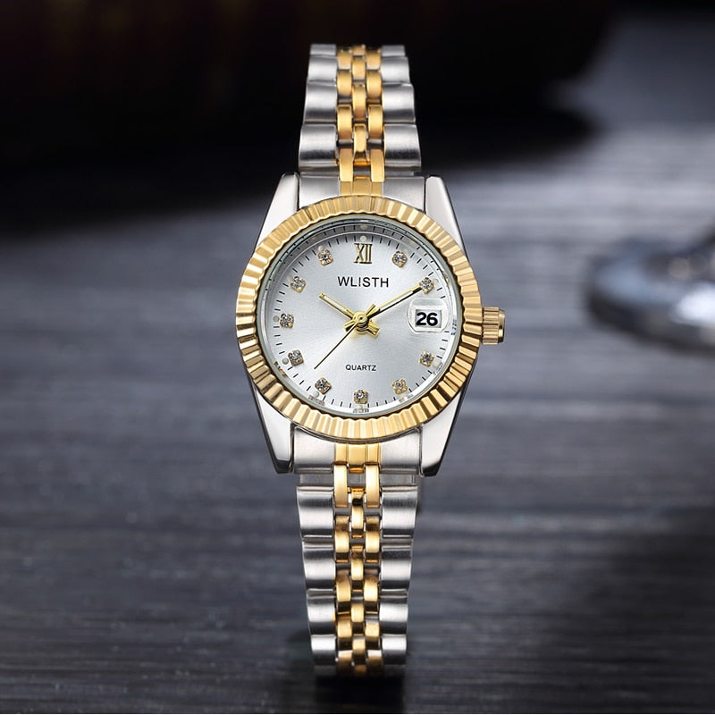 WLISTH Couple Watches for Men Waterproof Quartz Wristwatch Fashion Luxury  Diamond Dial Date Clock Male Watch Relogio Masculino - AliExpress