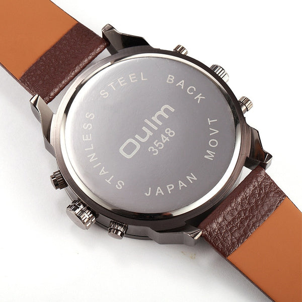 TVG Fashion Army Military Men's Big Wristwatch Olum Quartz Wrist Wristwatch Male Leather Wristwatch Gift Brand Reloj  3548-kopara2trade.myshopify.com-Watch