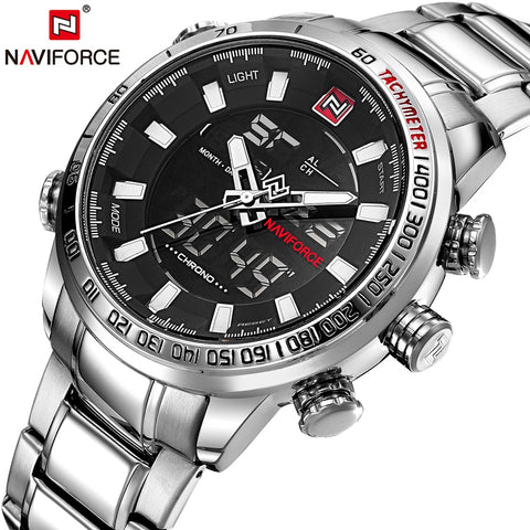 NAVIFORCE Mens Wristwatch Quartz Analog  Luxury Fashion Sport Wristwatch Waterproof Stainless Male Wristwatches-kopara2trade.myshopify.com-