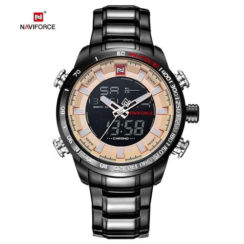 NAVIFORCE Mens Wristwatch Quartz Analog  Luxury Fashion Sport Wristwatch Waterproof Stainless Male Wristwatches-kopara2trade.myshopify.com-