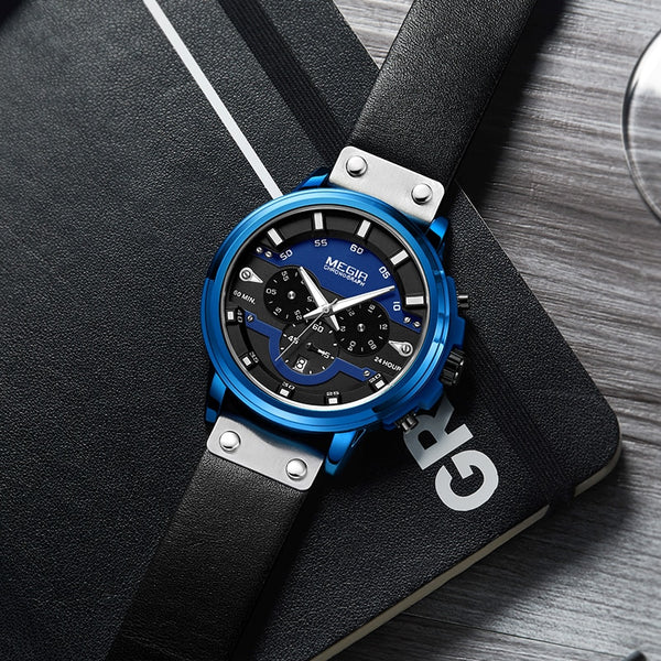 MEGIR Wristwatch Men Sport Waterproof Mens Wristwatches Top Brand Luxury Quartz Wristwatch Hour Erkek Kol Saati-kopara2trade.myshopify.com-