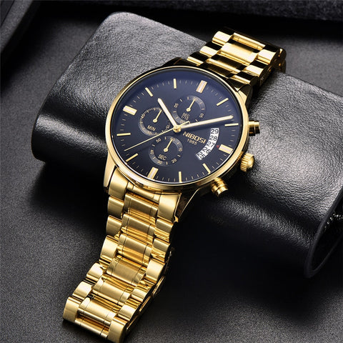 NIBOSI Dropship  Men's Wristwatches Chronograph Calendar Quartz Clock Male Casual Business Waterproof Wristwatch-kopara2trade.myshopify.com-