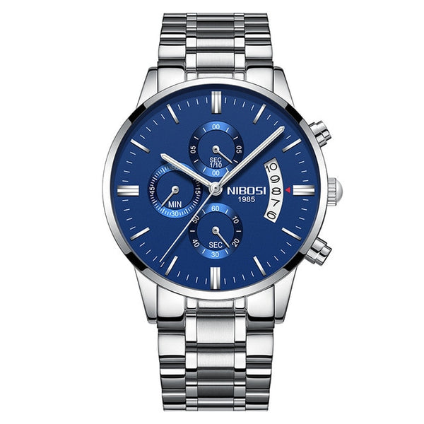 NIBOSI Dropship  Men's Wristwatches Chronograph Calendar Quartz Clock Male Casual Business Waterproof Wristwatch-kopara2trade.myshopify.com-