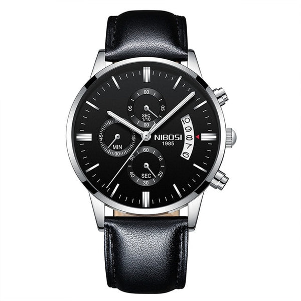 NIBOSI Dropship  Men's Wristwatches Chronograph Calendar Quartz Clock Male Casual Business Waterproof Wristwatch-kopara2trade.myshopify.com-
