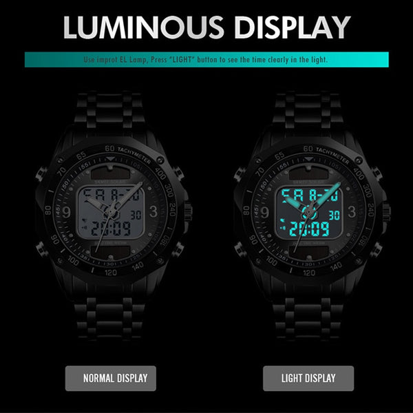 Solar Men Military Sport Wristwatches Men's Digital Quartz Full Steel Waterproof Wrist Wristwatch relojes hombre  SKMEI-kopara2trade.myshopify.com-