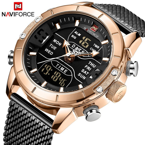 NAVIFORCE Military Men Wristwatches Top Brand Luxury Quartz Wristwatch Men Casual Dress Waterproof Male Sport WristWristwatch-kopara2trade.myshopify.com-Watch