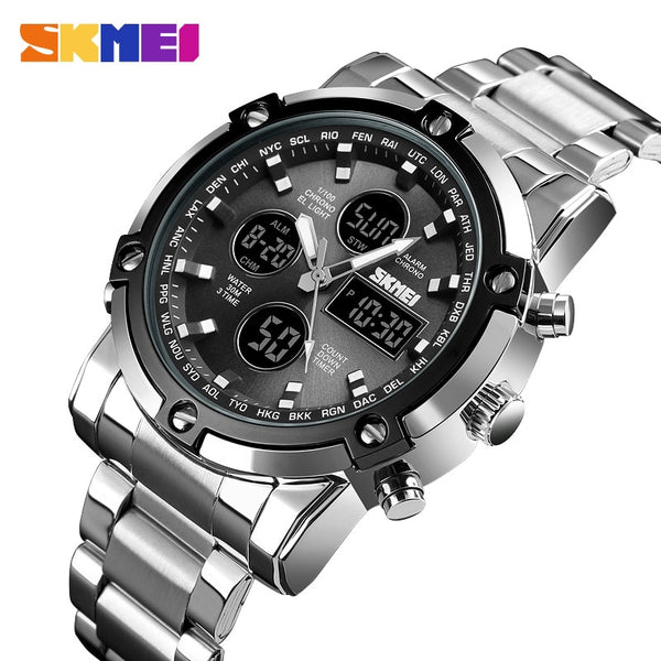 SKMEI Brand Men Digital Wristwatches Fashion Countdown Chronograph Sport Wristwatch Waterproof Luxury Luminous Electronic Wristwatch-kopara2trade.myshopify.com-
