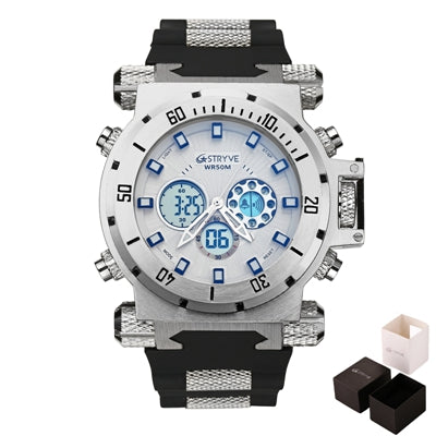 STRYVE Watch Men Sport Quartz Mens Watches Top Brand Luxury Led Digital Waterproof white Wrist Watch Relogio Masculino-kopara2trade.myshopify.com-
