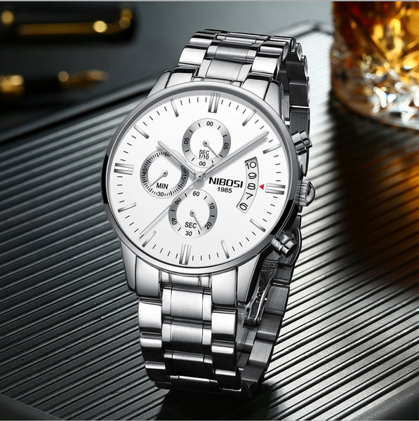 NIBOSI Luxury Brand Wristwatches Men Fashion Sport Military Quartz Wristwatch Men Full Steel Waterproof  Man-kopara2trade.myshopify.com-