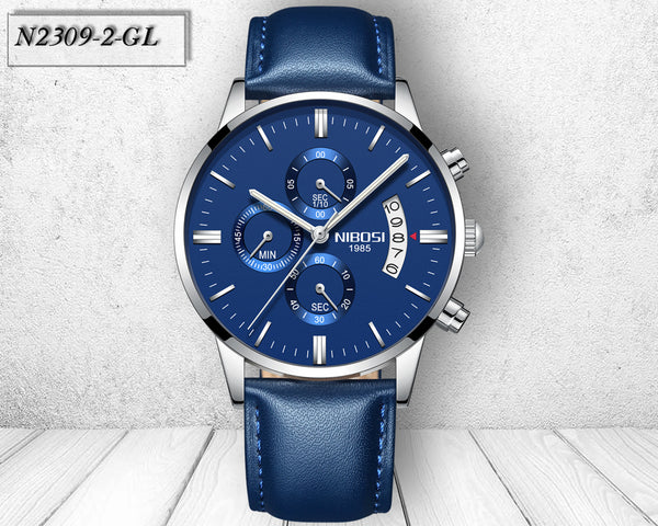 NIBOSI Luxury Brand Wristwatches Men Fashion Sport Military Quartz Wristwatch Men Full Steel Waterproof  Man-kopara2trade.myshopify.com-